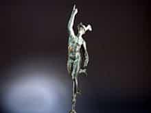 Bronzefigur des Merkur