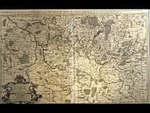 Kupferstich-Landkarte von Brandenburg