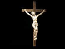 Corpus Christi an erneuertem Holzkreuz