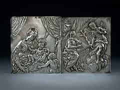  Zwei Augsburger Silber-Reliefs des Meisters Hans I. Warnberger