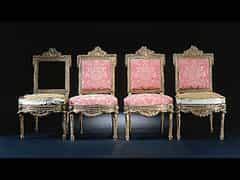  Satz von vier Louis XVI-Stühlen