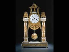  Französische Portal-Uhr des Empire