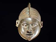  Yoruba-Maske in Bronze-Guss