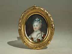  Miniaturporträt der Kaiserin Katharina von Russland