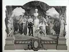  Gedenkblatt zum Regierungsantritt Ludwig II. von Bayern (1845 - 1886)