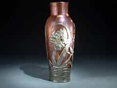  Jugendstil-Vase mit Metallmontierung