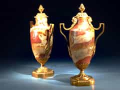 Paar Tafel- oder Zieraufsätze in Form von Vasen