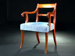 Englischer Mahagoni-Stuhl im Sheraton-Stil