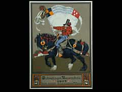 Künstlerplakat zur ´Schwabinger Bauernkirta´ von 1907