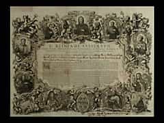 Urkunde des Franziskaner Ordens