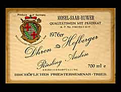 Dhroner Hofberger Riesling Auslese 1976 0,75l (Mosel-Saar-Ruwer, Deutschland)