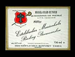 Eitelsbacher Marienholz, Riesling Beerenauslese 1989 0,75l (Mosel-Saar-Ruwer, Deutschland)