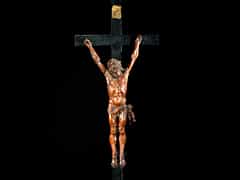 Holzkreuz mit Corpus Christi des 17. Jhdts.