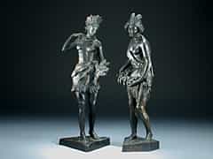Paar Bronzefiguren