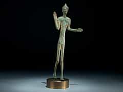 Etruskische Bronzeskulptur eines stehenden Mannes