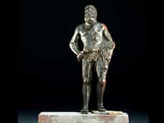 Bronzefigur eines stehenden Herkules