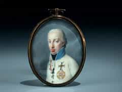 Miniaturporträt des Kaisers Franz I. von Österreich