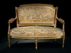 Kleines zweisitziges Louis XVI-Stil-Sofa