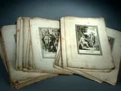 Konvolut von Illustrations-Radierungen zu Bibel- und antiker Mythologie