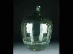 Glasbalon Grosser Glasbalon in Grünglas miteingearbeitem Ausfüllstutzen