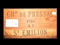 Château De Pressac 1961 0,75l St.Emilion Grand Cru, Prop. André Pouey (Bordeaux, Frankreich)