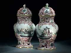 Paar Potpourri-Vasen
