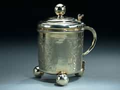 Moskauer Silber-Deckelkrug um 1750