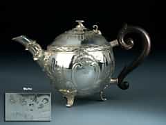 Kleine silberne Teekanne um 1770