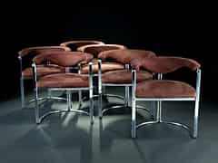 Satz von sechs modernen Design-Sesseln