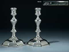 Paar Hannveraner Silber-Tischleuchter