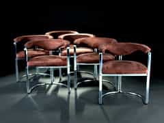 Satz von sechs modernen Design-Sesseln