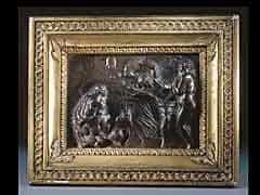 Bronzerelief mit mythologischer Darstellung