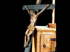 Holzkreuz mit Corpus Christi des 18. Jhdt.