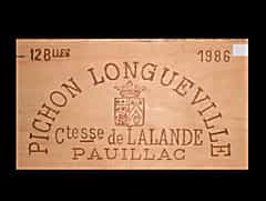 Ch. Pichon Comtesse Lalande 1986 0,75l Pauillac 2ème Cru Classé (Bordeaux, Frankreich)