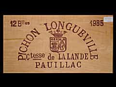 Ch. Pichon Comtesse de Lalande 1985 0,75l Pauillac 2ème Cru Classé (Bordeaux, Frankreich)