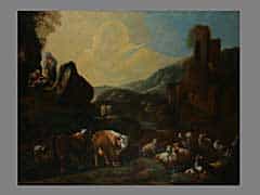 Holländisch-deutscher Maler des 17./18. Jhdts. in der Nachfolge von Nicolaes Berchem