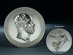 Große Silbermedaille auf König Wilhelm I. - 1866