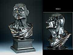 Bronzebüste: Kopf des Seneca