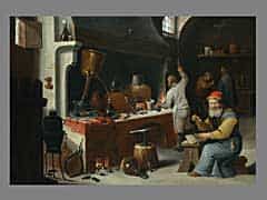 Holländischer Maler des 18. Jhdts. in der Art von Teniers / Nachfolge