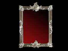 Spiegel in Metallrahmen mit Rocailledekor