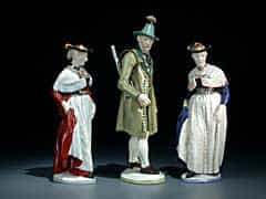 Drei Nymphenburger Porzellanfiguren