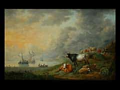 Jean Baptiste Tency Maler von Seelandschaften in Antwerpen in der 2. Hälfte des 18. Jhdts. 