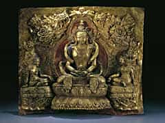 Tibetanische Buddha-Figurengruppe