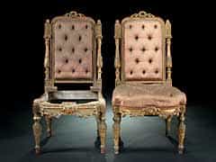 Paar historistische Stühle