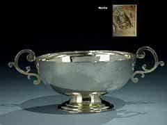 Silberne Henkelschale um 1700