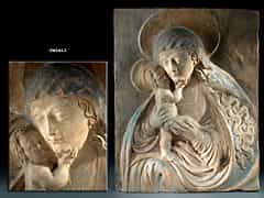 Italienisches Madonnenrelief in Terracotta