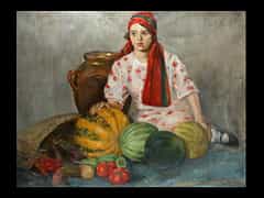 Jewgenij Bukowiezkij 1866 Odessa - 1948 Russischer Maler des 20. Jhdts., ein Bild seiner Hand in der Tretjakow Galerie in Moskau