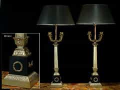Paar Tischlampen im Empire-Stil