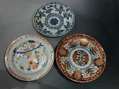 Drei chinesische Porzellanplatten