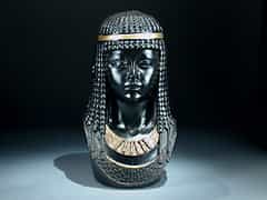 Ebonisierte Büste einer Ägypterin/Assyrerin
